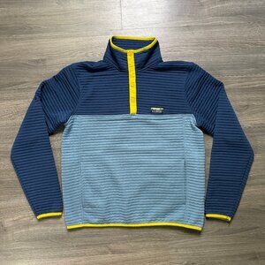 L.L. Bean Men's Airlight Knit Pullover - Blue/Yellow